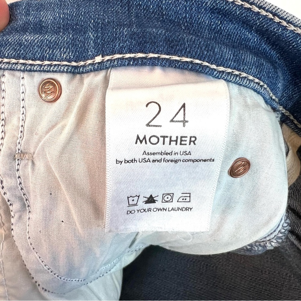 Mother Denim Stunner Zip Jeans In Good Girls Do Size 24 - Picture 12 of 15